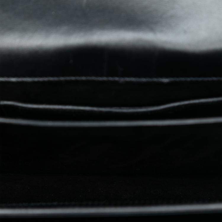 مملوكة مسبقًا Saint Laurent Paris Black Medium Leather High School Satchel