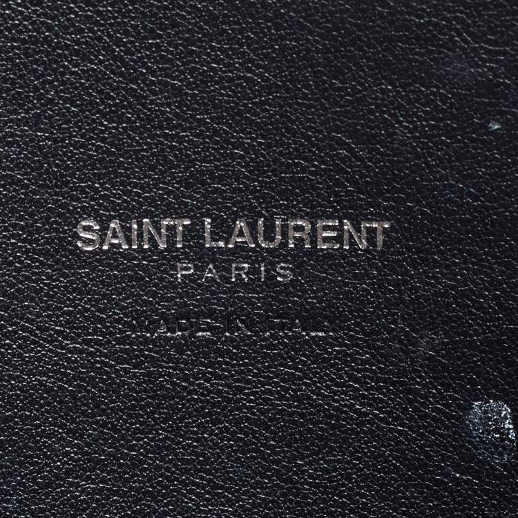 Pre Owned Saint Laurent Classic Sac De Jour Small Black/Cream Leather and Python Embossed Tote