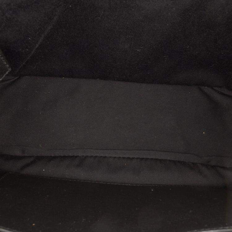 Pre Owned Saint Laurent Paris White Medium Crinkled Calfskin Niki