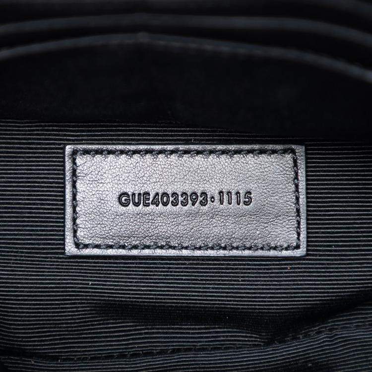 Pre Owned Saint Laurent Paris Brown Suede Monogram Fringe Crossbody