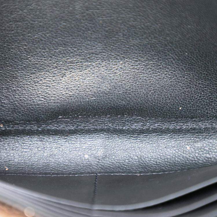 Pre Owned Saint Laurent Paris Gold Glitter Monogram Kate Wallet on Chain