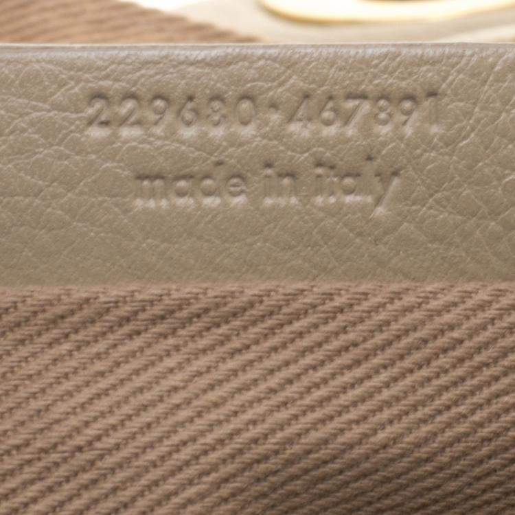 Pre Owned Yves Saint Laurent Beige Leather Medium Muse Two Satchel