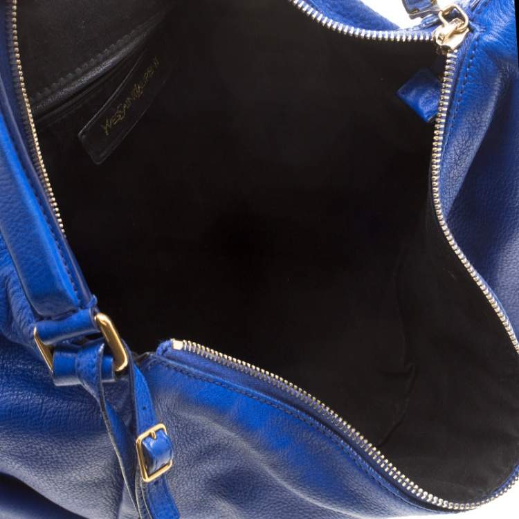 Pre Owned Yves Saint Laurent Blue Leather Multy Hobo