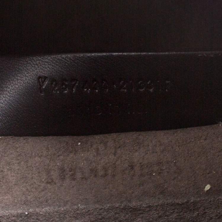Pre Owned Yves Saint Laurent Brown Leather Small Downtown Tote