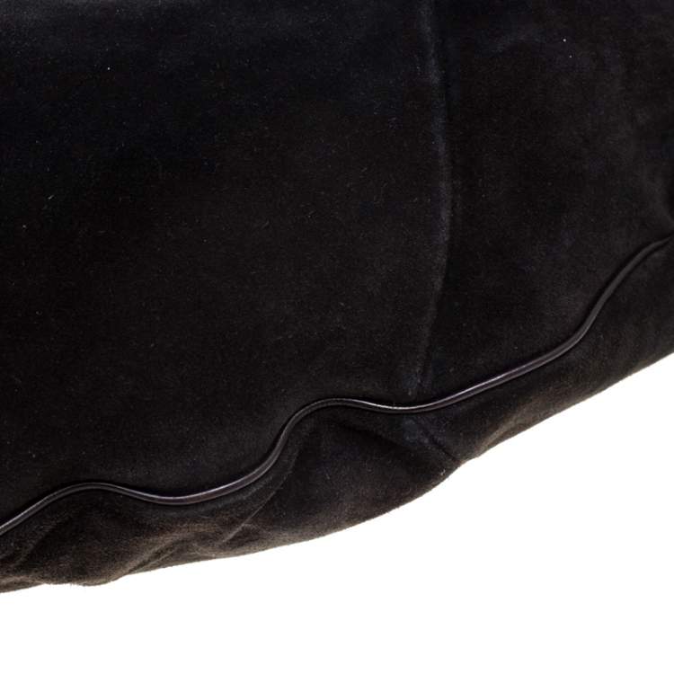 Pre Owned Yves Saint Laurent Brown Suede Hobo
