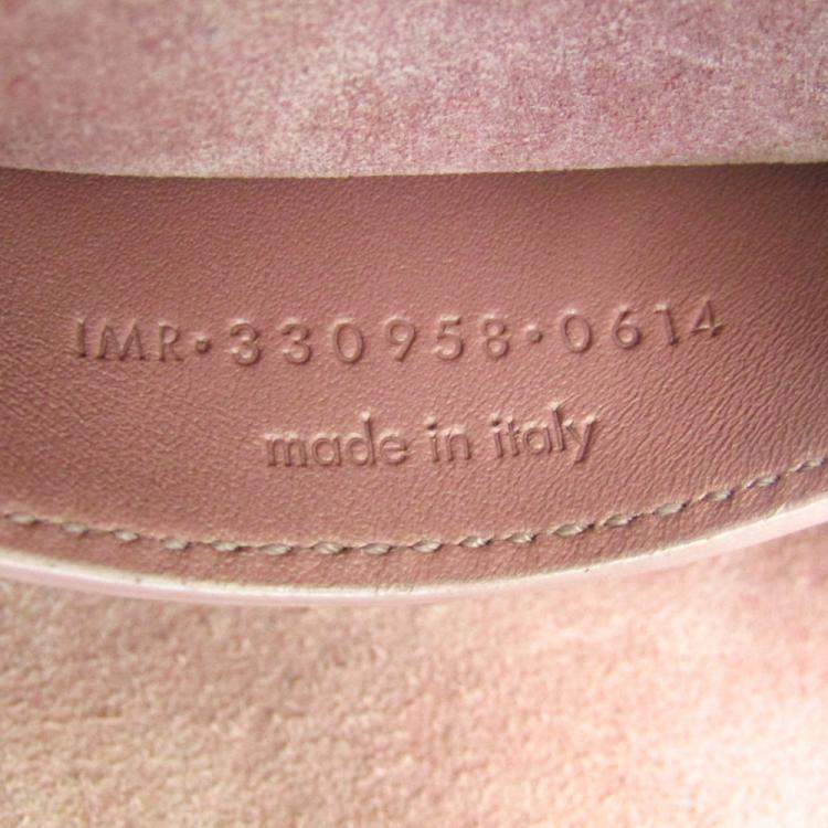 Pre Owned Saint Laurent Paris Pink Leather Classic Baby Duffle Bag