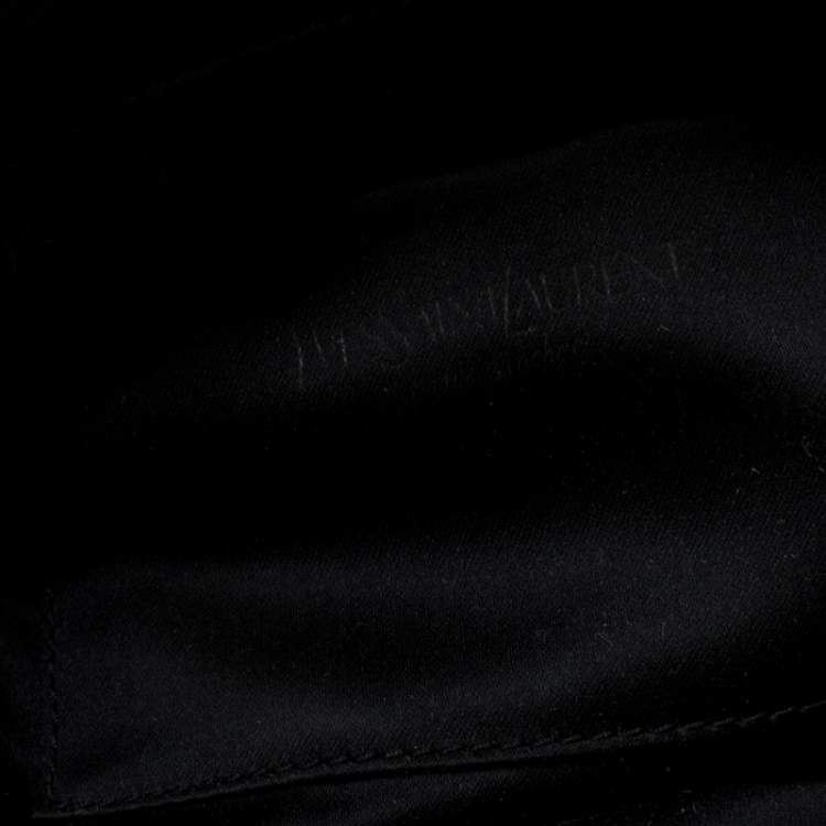 Pre Owned Yves Saint Laurent Black Leather Clutch