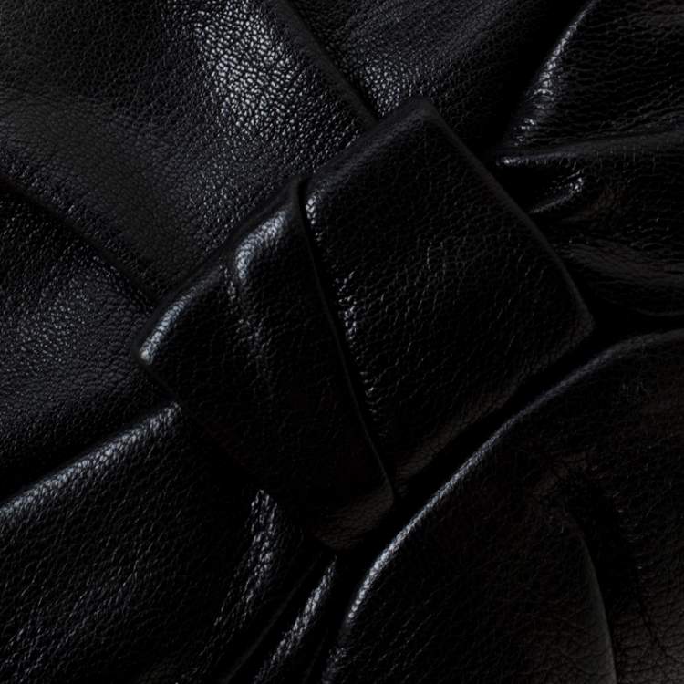 Pre Owned Yves Saint Laurent Black Leather Clutch