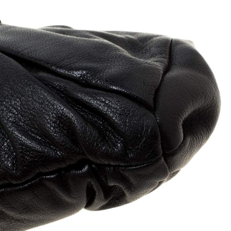Pre Owned Yves Saint Laurent Black Leather Clutch