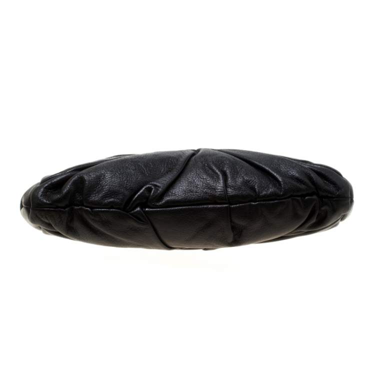Pre Owned Yves Saint Laurent Black Leather Clutch