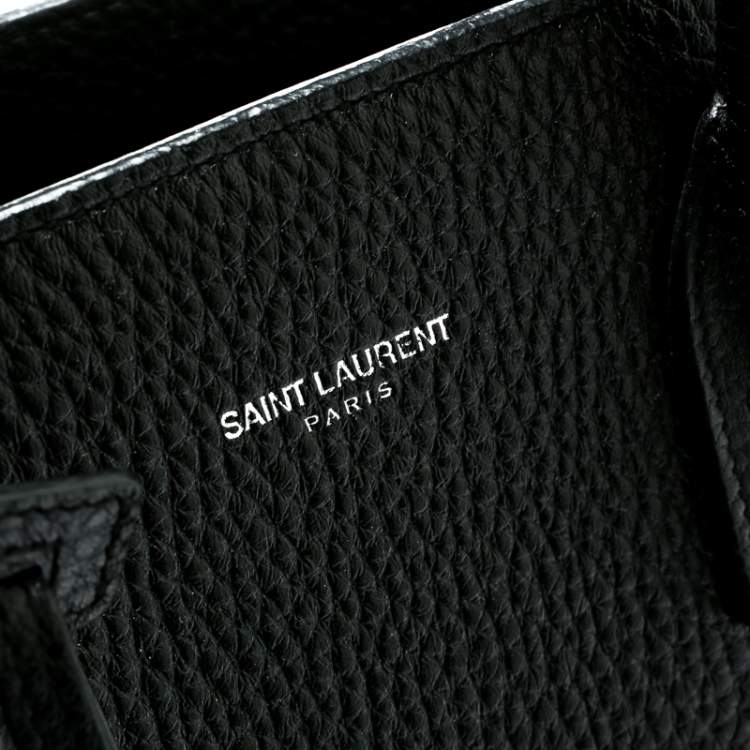 Pre Owned Saint Laurent Black Leather Baby Classic Sac De Jour Tote