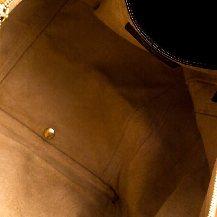 Pre Owned Saint Laurent Brown Leather Large Downtown Tote