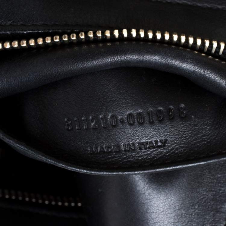 Pre Owned Saint Laurent Paris Black Leather Small Cabas Chyc Tote