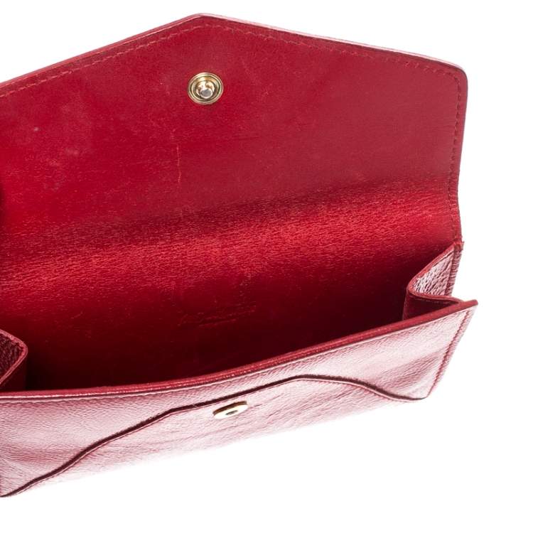 Saint Laurent Small Envelope Calfskin Leather Shoulder Bag