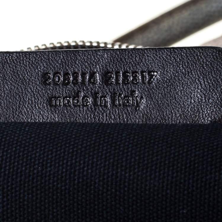 Pre Owned Saint Laurent Grey Stingray Embossed Leather Medium Easy Y Bag