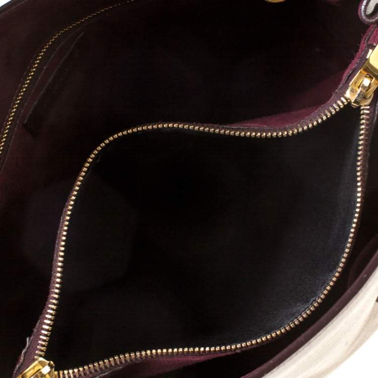 Pre Owned Saint Laurent Burgundy Leather Small Classic Sac De Jour Tote