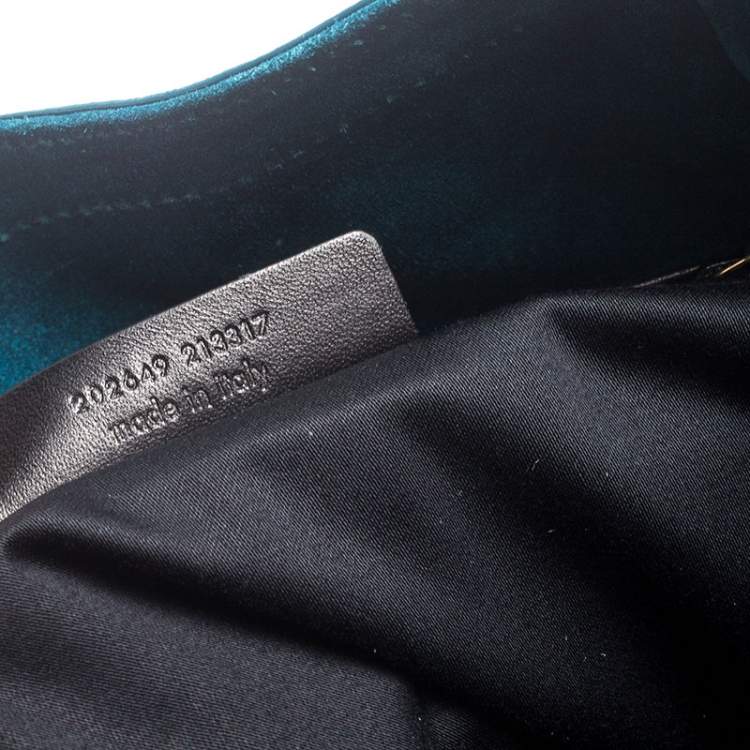 Pre Owned Saint Laurent Paris Dark Teal Leather Downtown Tote 