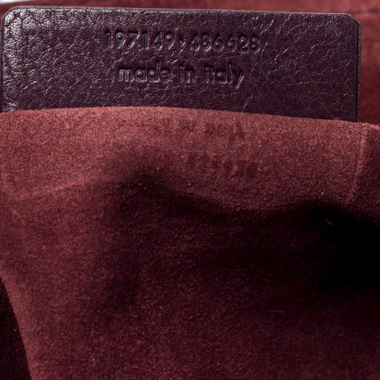 Pre Owned Yves Saint Laurent Tri Color Leather and Suede Muse Two Satchel