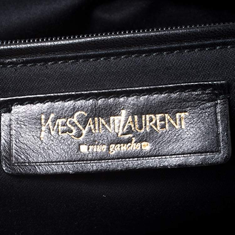 Pre Owned Yves Saint Laurent Green Leather Large Muse Satchel