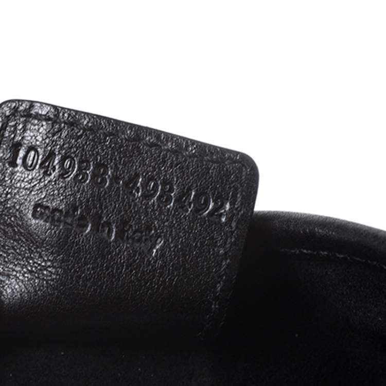 Pre Owned Yves Saint Laurent Black Leather Mini Mombasa Hobo