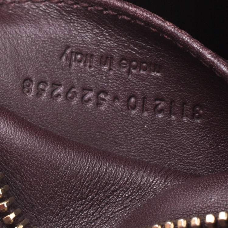 Pre Owned Saint Laurent Burgundy Leather Small Cabas Y-Ligne Tote
