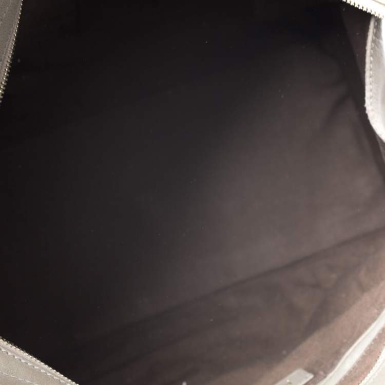 Pre Owned Saint Laurent Taupe Leather Medium Cabas Chyc Tote