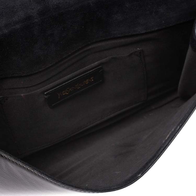 Pre Owned Saint Laurent Black Patent Leather Y-Ligne Clutch