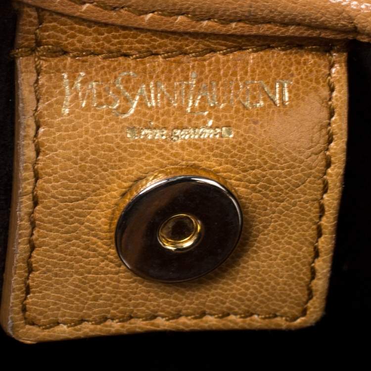 Pre Owned Saint Laurent Brown Leather St.Tropez Mombasa Hobo