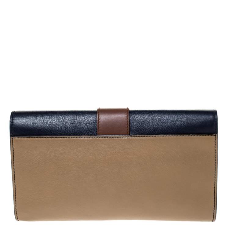 Pre Owned Saint Laurent Multicolor Leather Y-Ligne Clutch