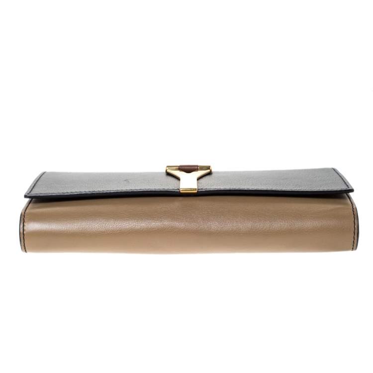 Pre Owned Saint Laurent Multicolor Leather Y-Ligne Clutch