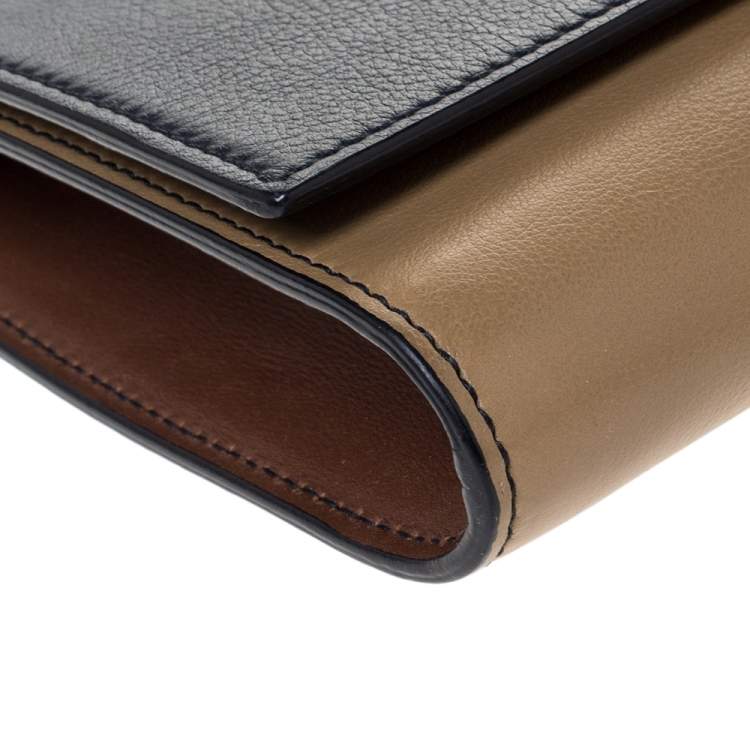 Pre Owned Saint Laurent Multicolor Leather Y-Ligne Clutch