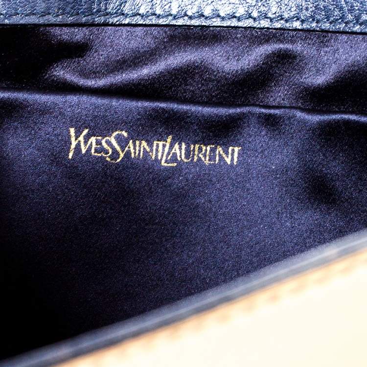 Pre Owned Saint Laurent Multicolor Leather Y-Ligne Clutch