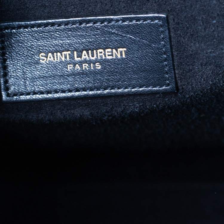 Pre Owned Saint Laurent Black Leather Large Classic Sac De Jour Tote