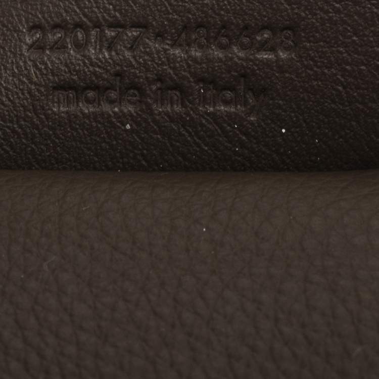 Pre Owned Yves Saint Laurent Brown Leather Obi Bow Satchel 