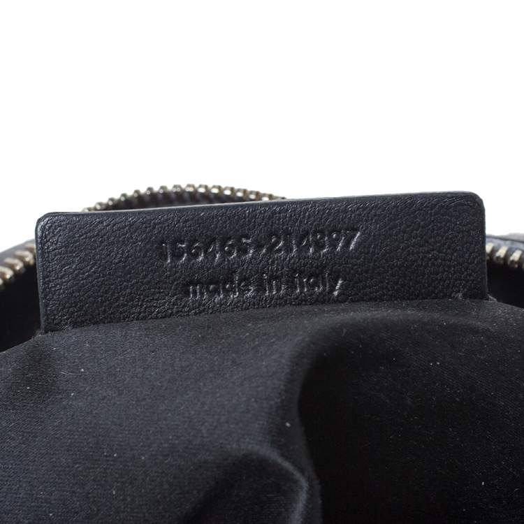 Pre Owned Saint Laurent Metallic Grey Leather Muse Satchel