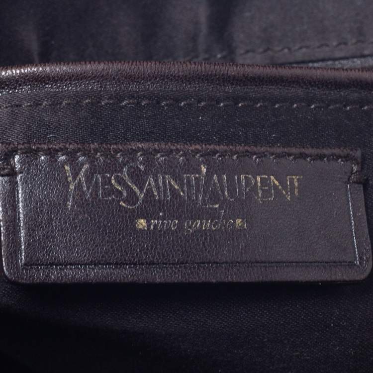 Pre Owned Saint Laurent Brown Leather Muse Satchel