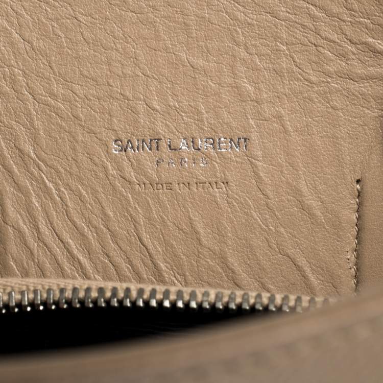 Pre Owned Saint Laurent Beige Leather Small Classic Sac De Jour Tote