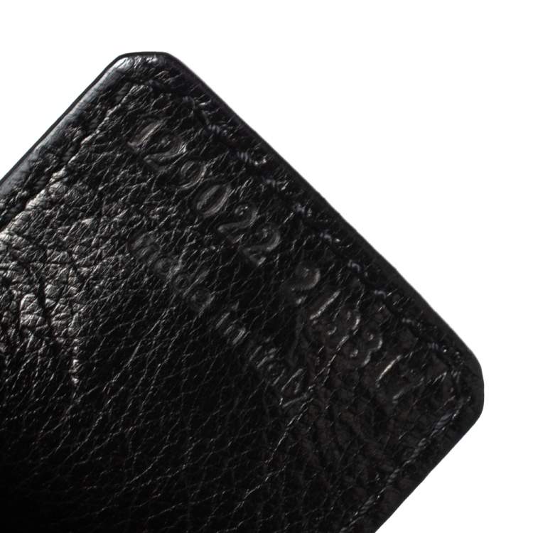 Pre Owned Saint Laurent Black Leather Mombasa Double Horn Hobo