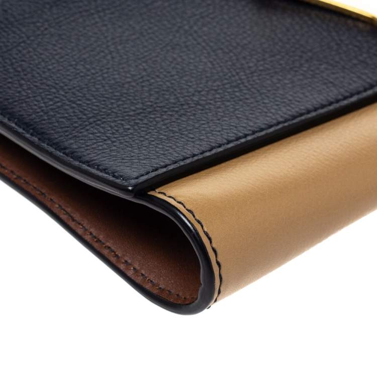 Pre Owned Saint Laurent Multicolor Leather Y-Ligne Clutch