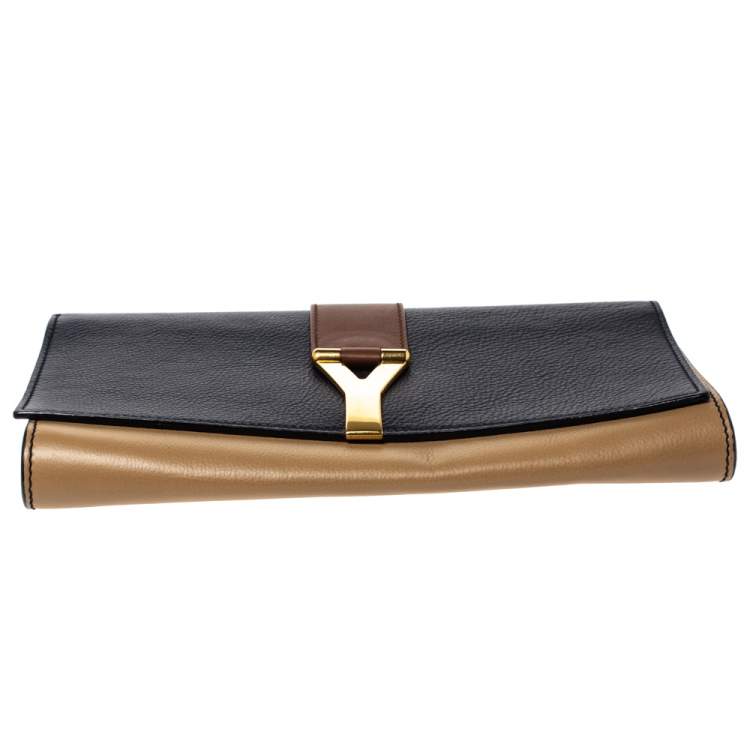 Pre Owned Saint Laurent Multicolor Leather Y-Ligne Clutch