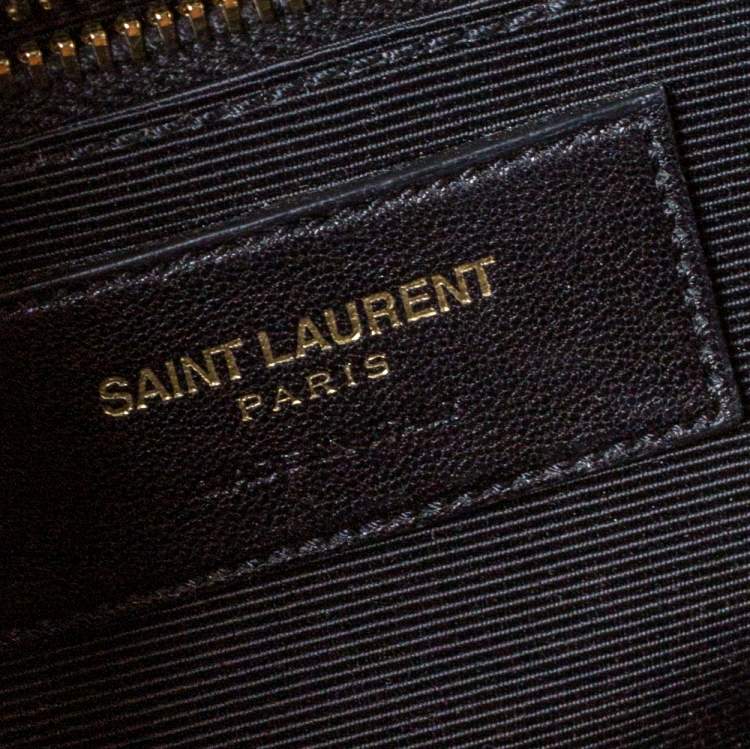 Pre Owned Saint Laurent Tan Matelasse Leather Large Cassandre Flap Bag
