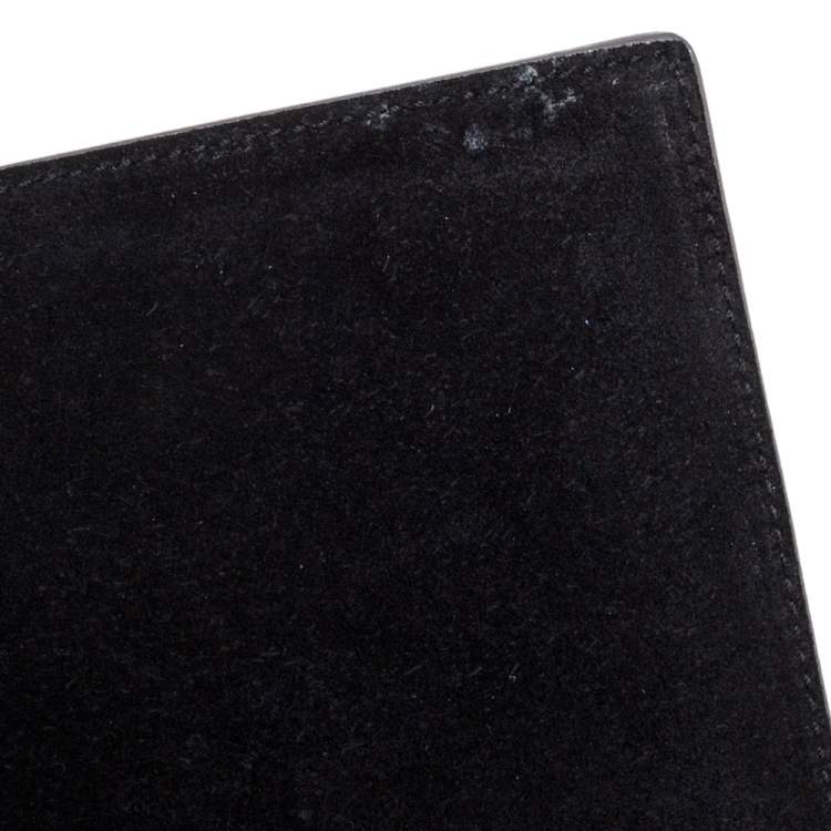 Pre Owned Saint Laurent Metallic Silver Leather Kate Monogram Clutch