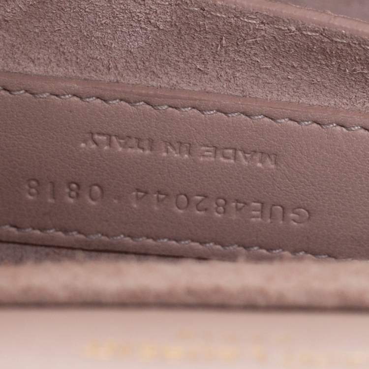 Pre Owned Saint Laurent Pink Leather and Suede Medium Bellechasse Shoulder Bag