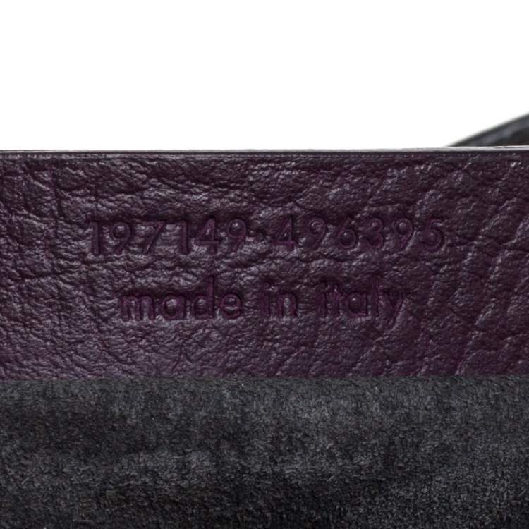 Pre Owned Saint Laurent Multicolor Leather and Suede Medium Muse Two Satchel