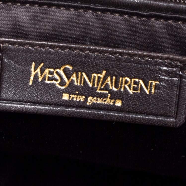 مملوكة مسبقًا Yves Saint Laurent Purple Ombre Croc Embossed Nubuck Leather Medium Muse Satchel