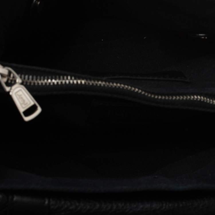 Pre Owned Saint Laurent Black Leather Small Muse Two Satchel