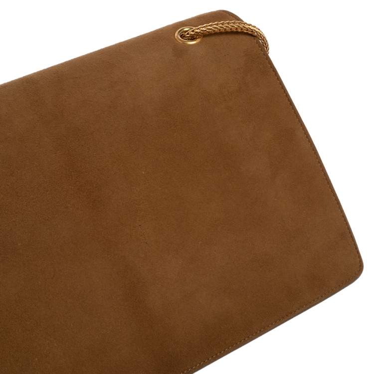 Pre Owned Saint Laurent Tan Suede and Leather Medium Betty Shoulder Bag