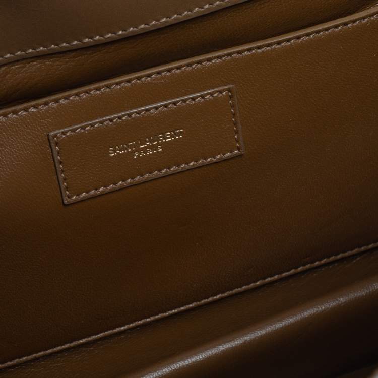 Pre Owned Saint Laurent Tan Suede and Leather Medium Betty Shoulder Bag