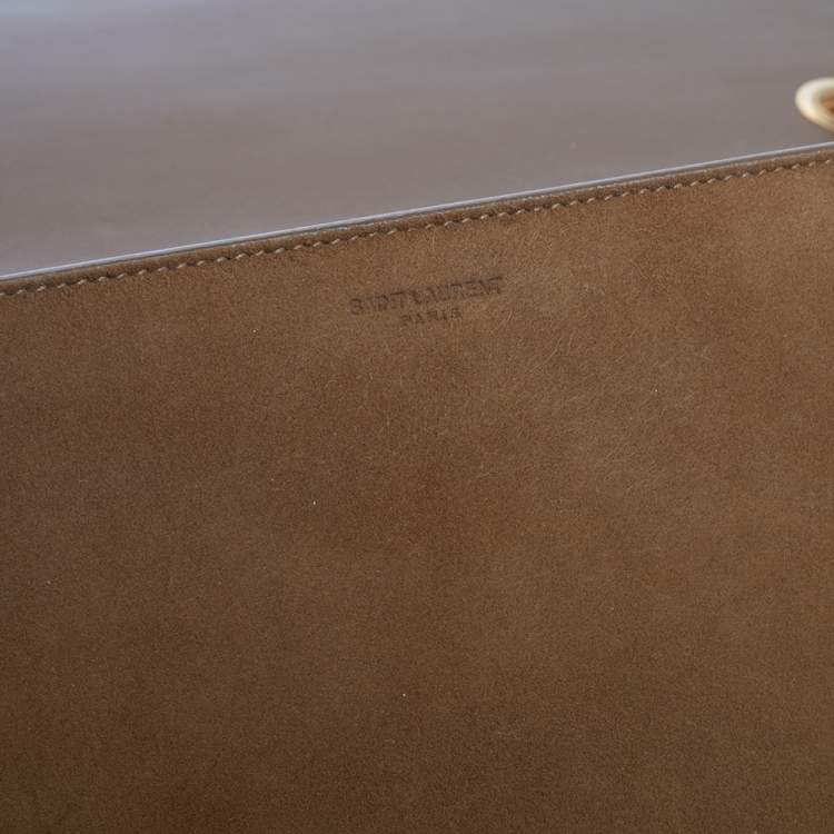 Pre Owned Saint Laurent Tan Suede and Leather Medium Betty Shoulder Bag