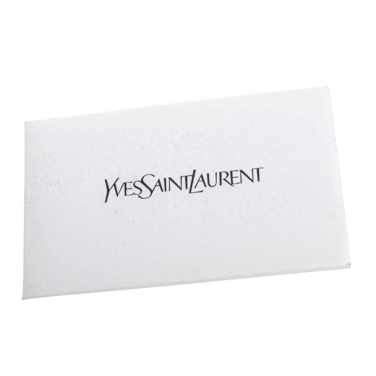 Pre Owned Yves Saint Laurent Burgundy Leather Medium Cabas Y-Ligne Tote